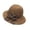 Khaki, variant on Sun Hat VLOOCKLW A Wide Brim Hat Makes Your Face Appear Smaller, Brogan Bow Sun Hat Suitable for Beach Vacation Wear, Outdoor Portable Foldable UPF 50+Khaki