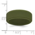 thumbnail image 2 of Silicone Olive Green 8mm Band Size 7 Ring for Women and Men, 2 of 2