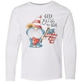 thumbnail image 3 of Inktastic God Bless the USA Gnome Long Sleeve Youth T-Shirt, 3 of 5