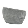 thumbnail image 2 of Benjara BM238219 Planteur Texturé Demi-Face en Résine de 10 Po&44; Gris, 2 of 5