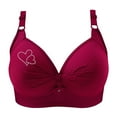 Hipattires Bras Push up Comfort Wine Bra Women Clearance Wireless
