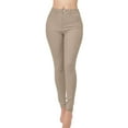 thumbnail image 1 of LUOGENLI Pantalon Décontracté pour Femme Taille Haute Mode Pantalon Haut Extensible Femmes pour Femmes Jeans Pantalons Femmes Pantalon Décontracté Extensible Pantalon Habillé Décontracté pour Femmes Extensible Kaki TTG, 1 of 4
