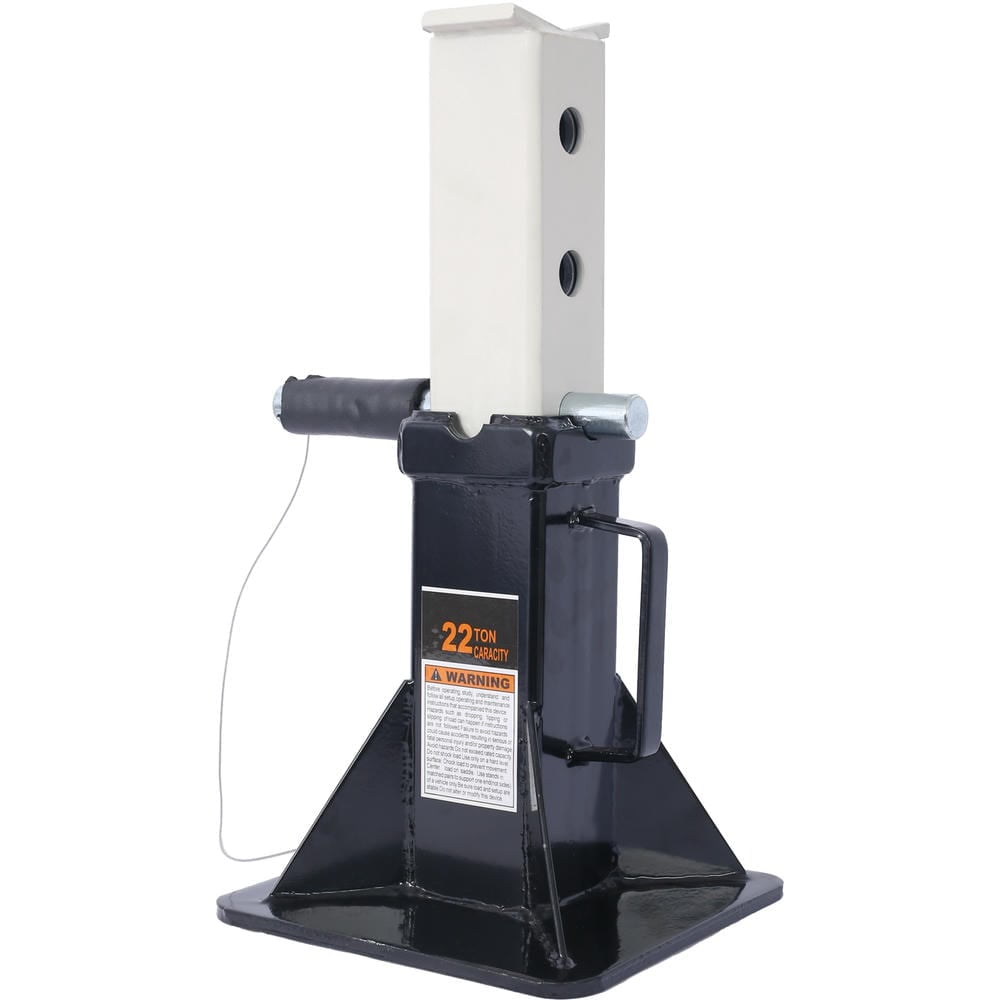 Topcobe Heavy Duty Pin Type Professional Car Jack Stand with Lock, 22 Ton (44,000 lb) Capacity, 1 Pair, Practical Equipment, Black