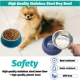 thumbnail image 3 of Set de 2 Comederos para Perros de Acero Inoxidable Kathson Removibles de 650 ml, 3 of 7