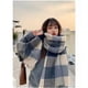 thumbnail image 2 of Guardurnaity Bufanda de mujer moda invierno cuello a cuadros a prueba de viento térmico nieve esquí patinaje bicicleta de montaña ciclismo de carretera Accesorios de disfraces Guardurnaity AP013382-01, 2 of 6