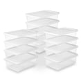 thumbnail image 1 of Caja organizadora Sterilite de 12 cuartos, transparente y apilable, 1 of 7