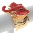 thumbnail image 3 of Rhinestone Elephant Cuff Bracelet, 3 of 3