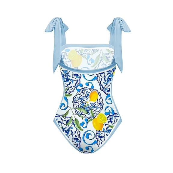 Women's Swimsuit Sets Hawaiian Tropical 2 Piece Beach Swimwear Triangle Bikini with Skirt Cover Up 2025 Summer