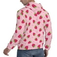 thumbnail image 6 of Wukai Strawberries Print Men Hoodies Fleece Sweatshirts Long Sleeve Sweaters Pullover Fall Outfits Winter Clothes-3X-Large, 6 of 7