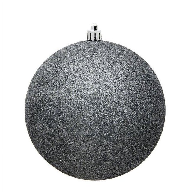 Vickerman N210887 Boule Transparente Pailletée 3 Po, Étain - 12 par Sac