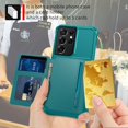 thumbnail image 3 of Samsung Galaxy S21 Ultra Wallet Case, Dteck Heavy Duty Hard Silicone Shockproof Case Magnetic Flip Leather Card Holder Protective Cover For Samsung Galaxy S21 Ultra 6.8 inch, Green, 3 of 7