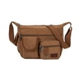 thumbnail image 7 of FNFYFH Canvas Shoulder Bag for Mens Multi-pockets Messenger Bag Sling Bags School Crossbody Bags Travel, 7 of 7