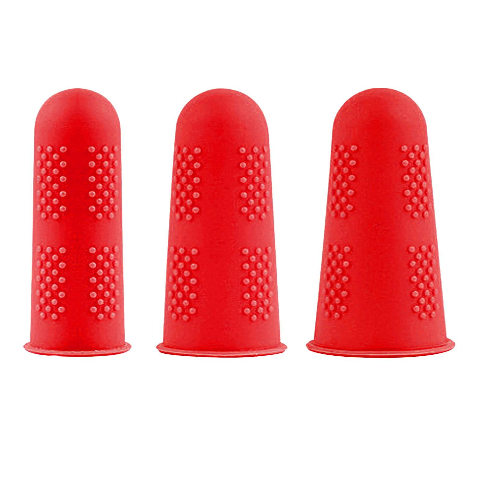 5Pcs Silicone Finger Cots Sleeve Insulation Heat Fingertip