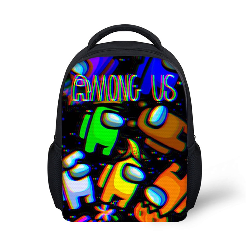 Kids Game Among Us Backpacks for Boys Game Crewmate Characters Print