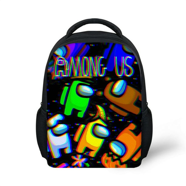 Kids Game Among Us Backpacks for Boys Game Crewmate Characters Print
