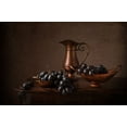 thumbnail image 2 of Perfoncio, Margareth 32x23 Gold Ornate Wood Framed with Double Matting Museum Art Print Titled - Black Grapes, 2 of 4