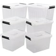 thumbnail image 6 of Cand 12 Quart Plastic Latching Box, Clear Storage Bin with Lid, 6 Packs, 6 of 7