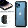 thumbnail image 4 of Case for iPhone 16 Pro Max, [Military Grade Drop Protection] [Wireless Charging] Soft TPU Frame + Clear Hard PC Back Case, Shockproof Non-Slip Stylish Cover for iPhone 16 Pro Max - Black, 4 of 10