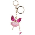 thumbnail image 2 of FLAMEEN Rhinestone Keychain, Metal Keychain Cute Angel Girl Shape For Car Hanging Pendants For Bag Decoration For Gift, 2 of 8