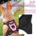 thumbnail image 3 of rabbitgoo No-Pull Pet Harness with 2 Leash Clips  Adjustable Soft Padded  Reflective No-Choke Pet Oxford Vest with Easy Control Handle for Large Dogs  Pink  L, 3 of 9