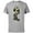 Athletic Heather, variant on 100 Mickey Mouse Halloween Classic Skeleton Costume - Short Sleeve Cotton T-Shirt for Adults - Customized-Black