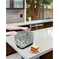 thumbnail image 3 of Spring Floral Small Toaster Cover 2 Slice, Kitchen Appliance Covers, Daisy Eucalyptus Leaves Black White Plaid Toaster Oven Cover with Loop, Bread Machine Cover Polyester Dust Cover Protection, 3 of 4