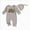 A69-Khaki, variant on Newborn Infant Baby Boy Fall Clothes Romper Letter Embroidery Long Sleeve Crew Neck Jumpsuit with Hat