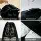 thumbnail image 2 of Bolsa de viaje para zapatos (20 unidades), color negro, impermeable y a prueba de polvo, con ventana transparente y cordón., 2 of 4
