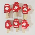 thumbnail image 4 of Mini pinzas para ropa YONGSHENG clips de madera navideños 100 piezas, 4 of 5