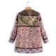 thumbnail image 5 of Pntutb Mujer Invierno Cálido Outwear Estampado floral Bolsillos con capucha Vintage Abrigos de gran tamaño Liquidación Pntutb Pntutb-1997, 5 of 5