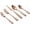 Bailey-Rose Gold, variant on Potter 20-Piece Forged Silverware Set Stainless Steel Flatware Set Cutlery Set,Service for 4,Mirror Finish,Dishwasher Safe