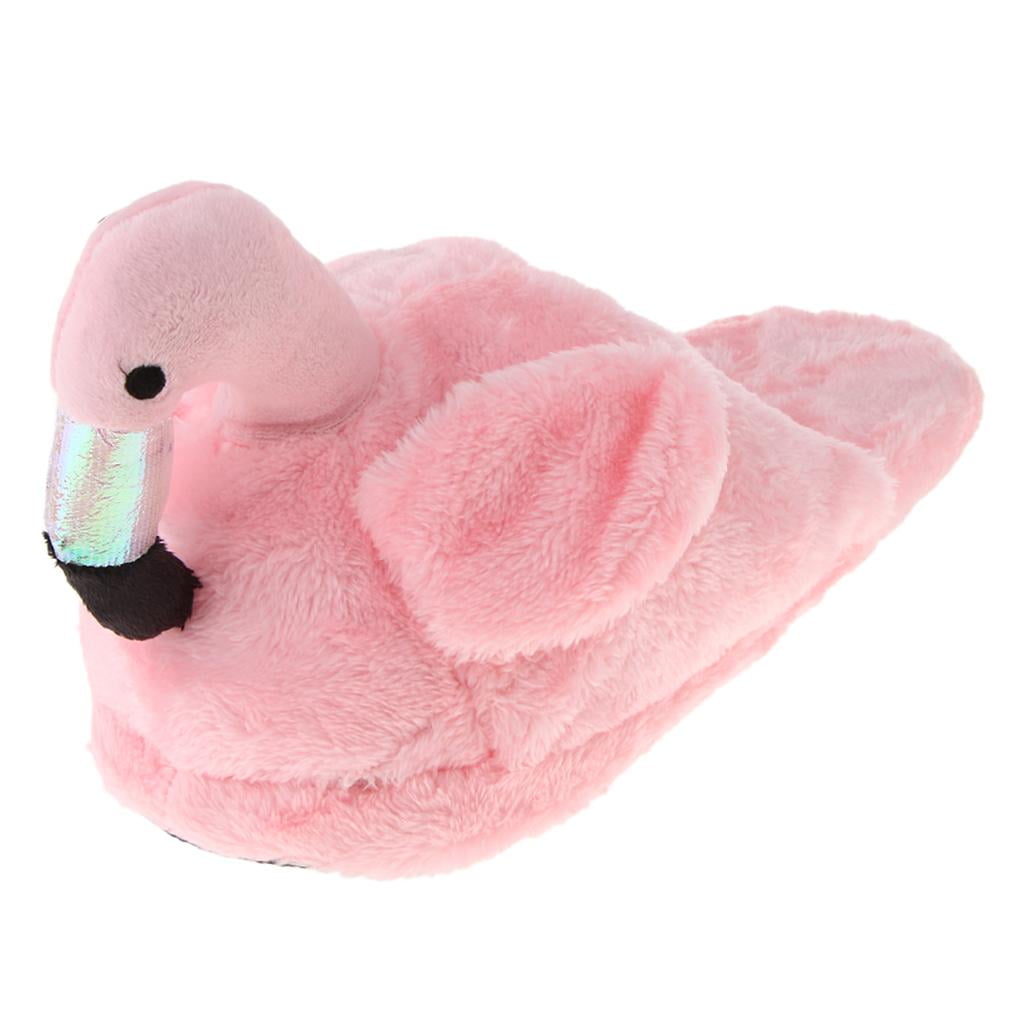 Lovely 3D Flamingo Warm Slippers Foot Warmer Cotton Shoes Holiday Gifts ...
