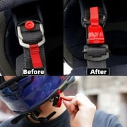 BQLQBQLQ 1 Set Helmet Quick Release Buckle Kit Ratcheted Chin ej Adapter Strap 25mm