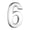 6, variant on House numbers Door Numbers 3 Inch Self-Adhesive House Numbers Modern Door Sign Metal Address Plaque Indoor Outdoor Home Mailbox Numbers for Signage Decor 6