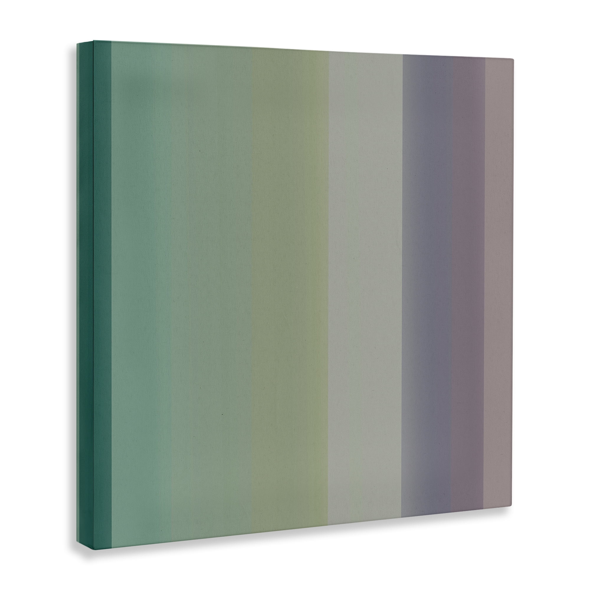 Stupell Industries Green & Purple Gradient Abstract Painting Wrapped Canvas Art Print Wall Art, 17 x 17