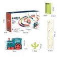 thumbnail image 1 of Juguetes educativos de pensamiento lógico, juego de bloques de tren de dominó, modelo de tren eléctrico, juego de apilamiento de combinación de dominó, estética elegante, 1 of 1