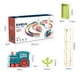 thumbnail image 1 of Juguetes educativos de pensamiento lógico, juego de bloques de tren de dominó, bloques de construcción de caída automática, juguetes de tren probados y confiables, 1 of 1