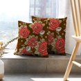 thumbnail image 6 of LALILO Throw Pillow Covers Classic Vintage Flower Flower Butterfly Floral Cushion Cover 18" x 18", 2 Pack, 6 of 6