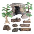 thumbnail image 2 of 11Pcs Mini Figurines de Jardin Miniature Pierre Micro Paysage Simulation Scène Réaliste pour les Ornements, 2 of 9