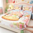 thumbnail image 4 of Manfei Festive Animals King Sheets,Happy Christmas Bedding,4pcs,1 Flat Sheet,1 Fitted Sheet and 2 Pillowcases, 4 of 6