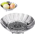 thumbnail image 1 of Vegetable Steamer Basket - Stainless Steel Collapsible Steamer Insert, 1 of 4
