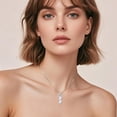 thumbnail image 4 of Dorunmo Clear Quartz Crystal Necklace for Women 925 Sterling Silver Sunflower Pendant Reiki Healing Crystal Energy Stone Jewelry Gift, 4 of 6