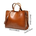 thumbnail image 2 of LONGshukeji Women Handbags and Purses PU Leather Top Handle Tote Bag Satchel Bags, 2 of 2