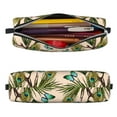 thumbnail image 2 of Fotbe Butterflies And Peacock Feathers Pattern Leather Pencil Case, Pencil Pouch with Durable Zipper, Compact and Stylish Organizer for Stationery, Art Supplies, Travel Essentials, 2 of 7