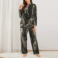 thumbnail image 2 of Sigee Vintage Ram Pilot for Women’s Pajama Sets Long-Sleeved Pjs Sets for Women 2 piece Sleepwear-Large, 2 of 7