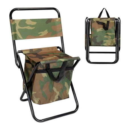 XGZHPJZ Foldable Stool Backpack Portable for Camping Hunting Fishing Chair With Backrest