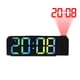 thumbnail image 1 of Reloj Despertador Digital onlyliua en Proyección para Dormitorio con Función de Repetición 12/24 horas, 1 of 6