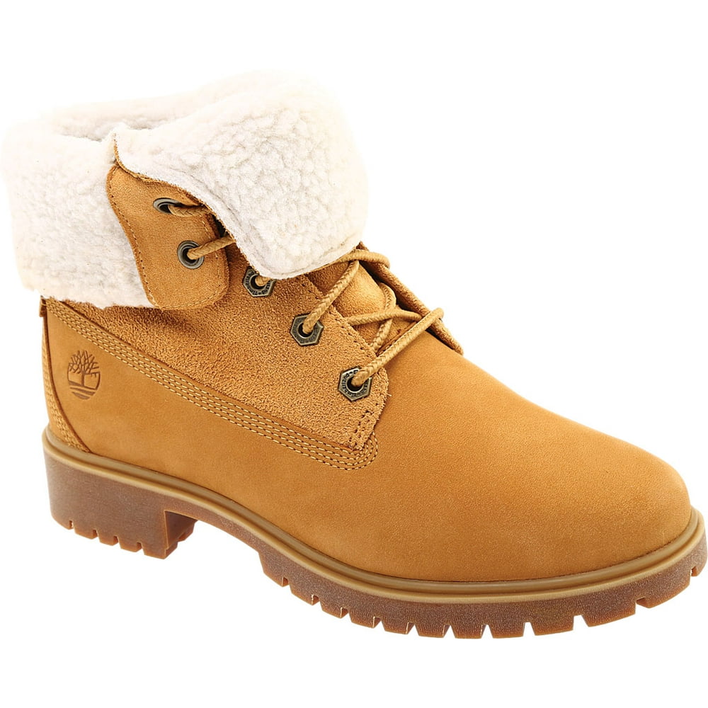 timberland jayne teddy fleece fold down waterproof boot