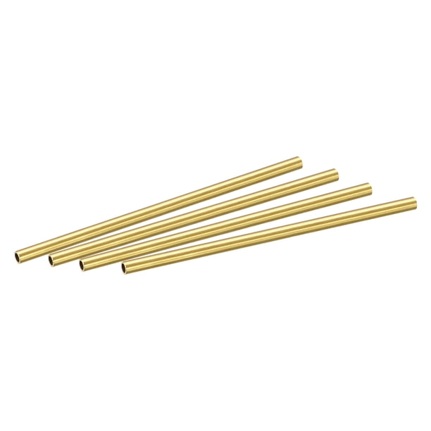 Latón Redondo Tubo 4mm OD 0,5mm Pared Grosor 100mm Longitud Tubería Tubo 4uds