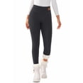 thumbnail image 6 of VORENI Women's Fleece Lined Leggings, High Waisted Thermal Pants for Women, Soft Stretch Cozy Winter Leggings, Dark Gray, 6 of 8